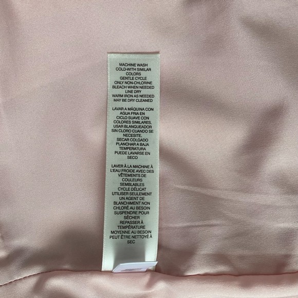 White House Black Market Soft Pink Asymmetrical Zip Mini Skirt Plus Size 16 - Picture 10 of 10